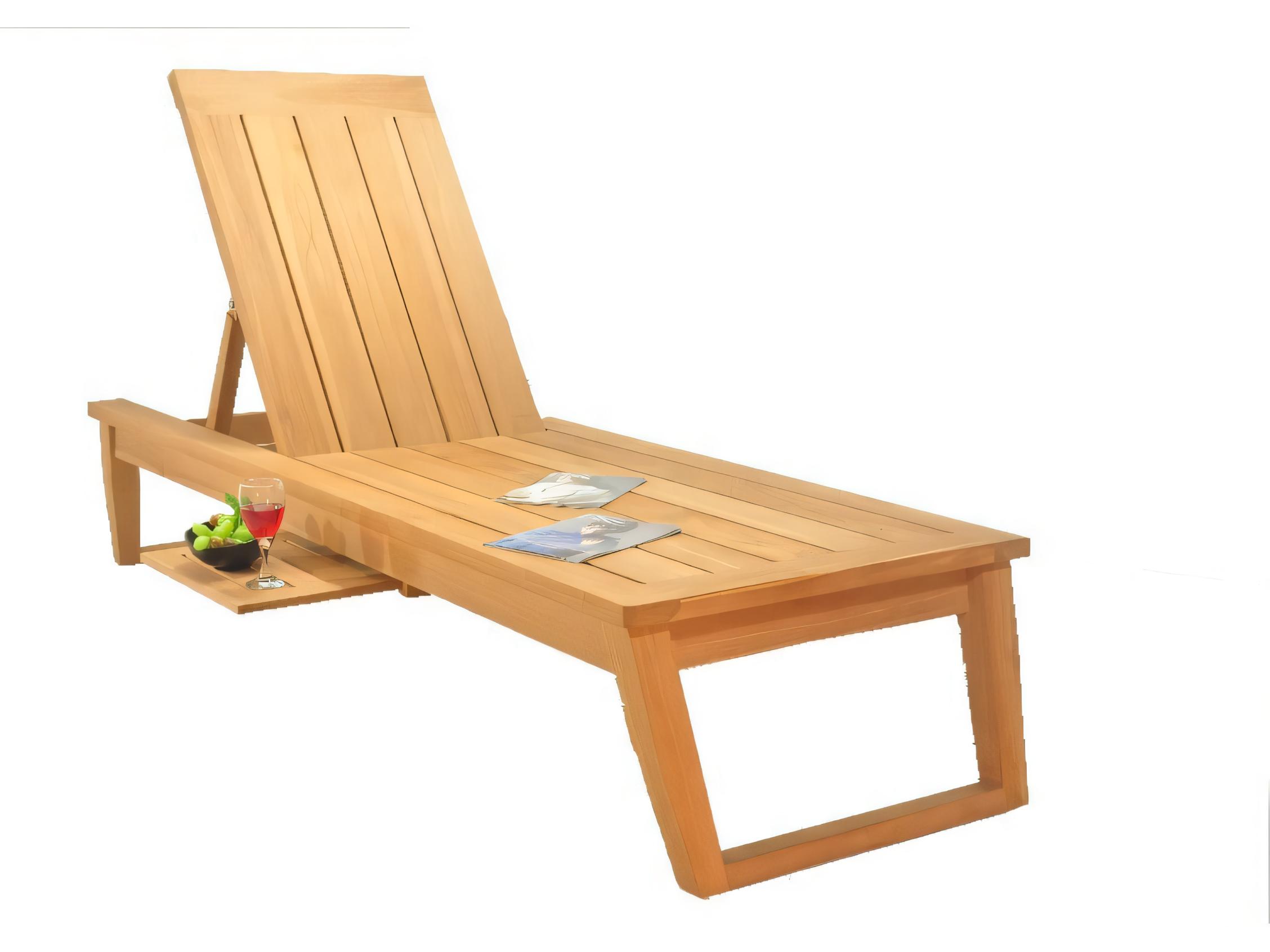 Teak Smith Veranda Multi Position Sun Chaise Lounger Steamer