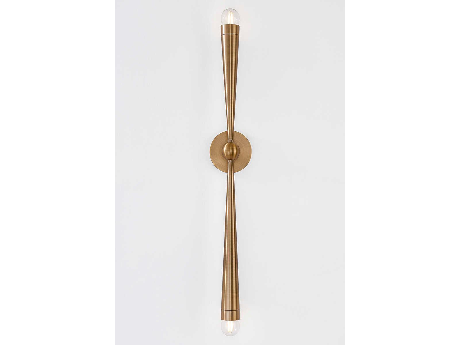 Troy Lighting Keanu 2-Light Patina Brass Wall Sconce