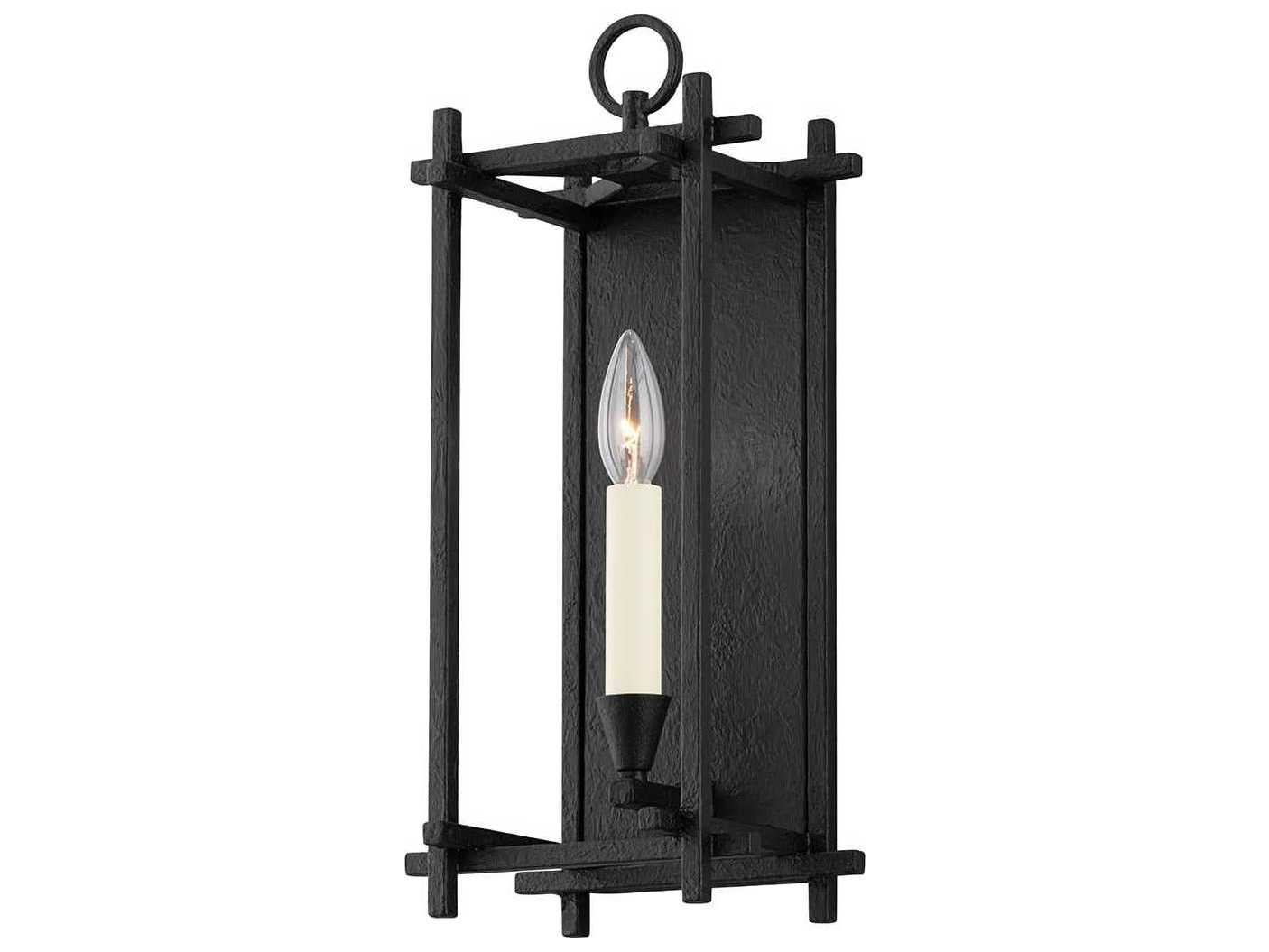 Troy Lighting Huck 1-Light Black Wall Sconce