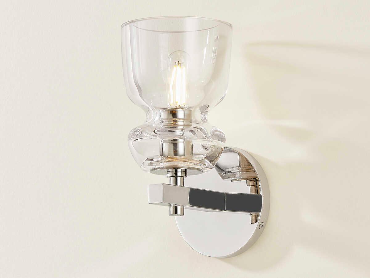 Troy Lighting Trey 1-Light Polished Nickel Wall Sconce