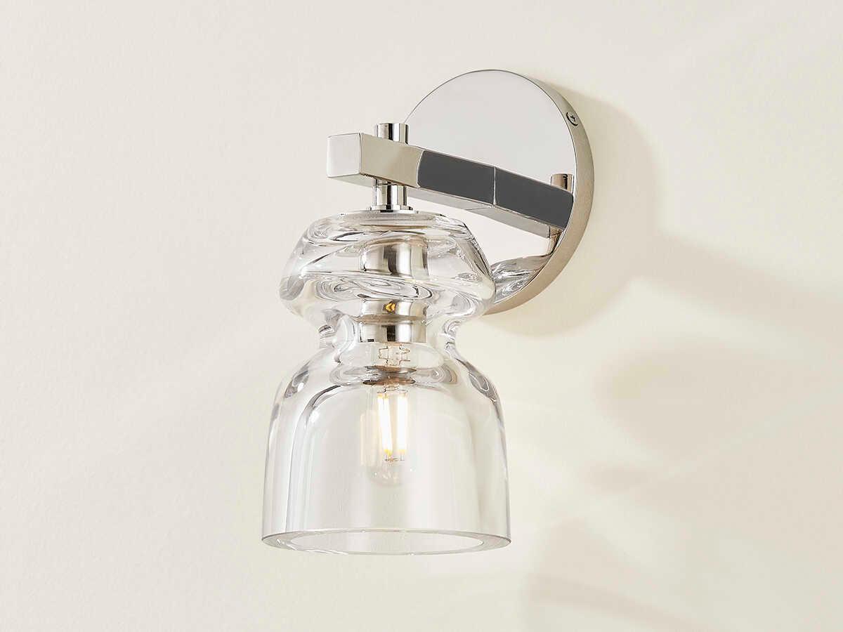 Troy Lighting Trey 1-Light Polished Nickel Wall Sconce