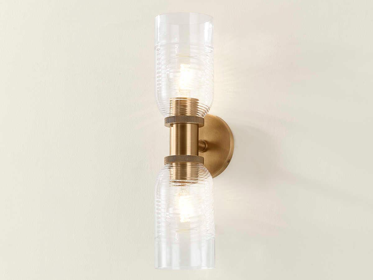 Troy Lighting Redding 2-Light Patina Brass Wall Sconce