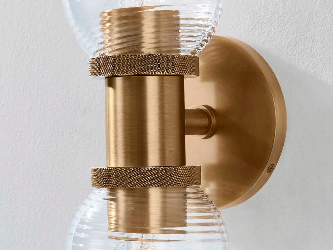 Troy Lighting Redding 2-Light Patina Brass Wall Sconce