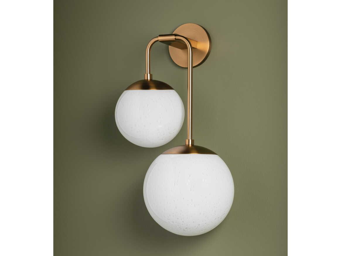 Troy Lighting Brogan 2-Light Patina Brass Wall Sconce