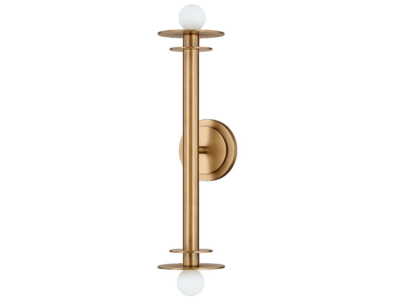 Troy Lighting Arley 2-Light Patina Brass Wall Sconce