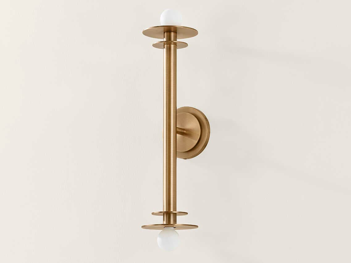 Troy Lighting Arley 2-Light Patina Brass Wall Sconce