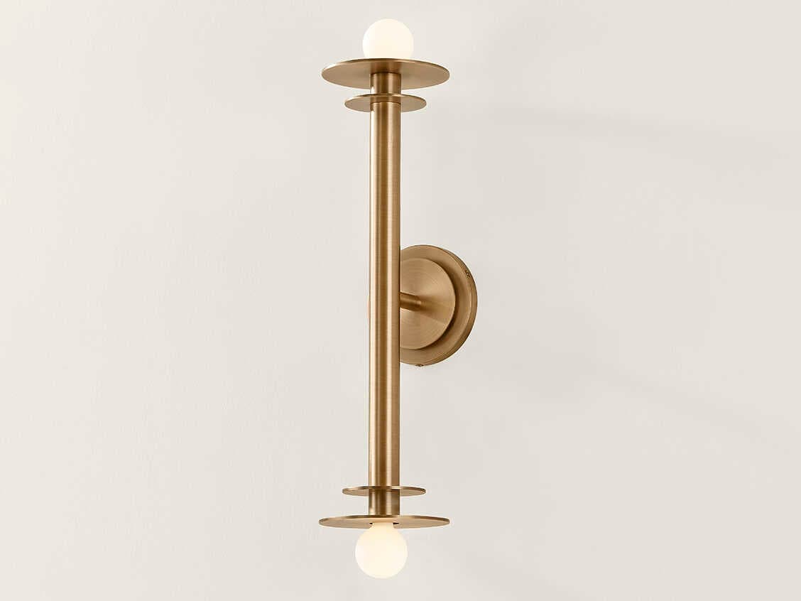 Troy Lighting Arley 2-Light Patina Brass Wall Sconce