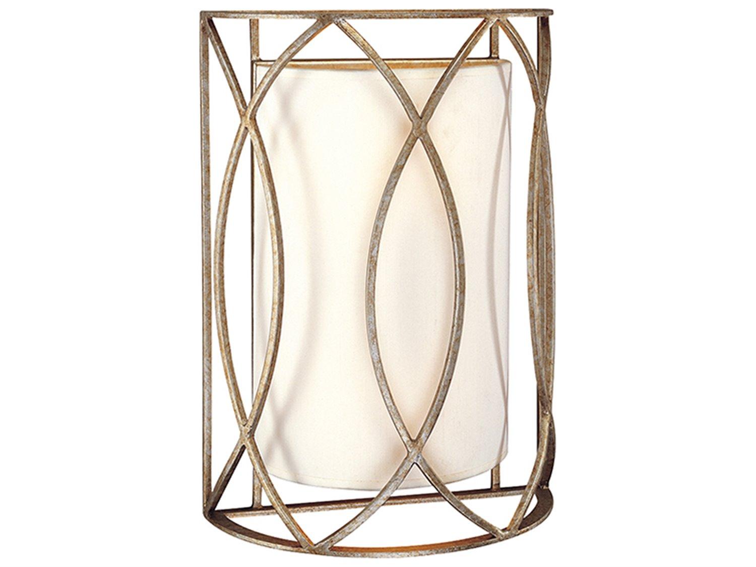 Troy Lighting Sausalito 2-Light Silver Gold Wall Sconce