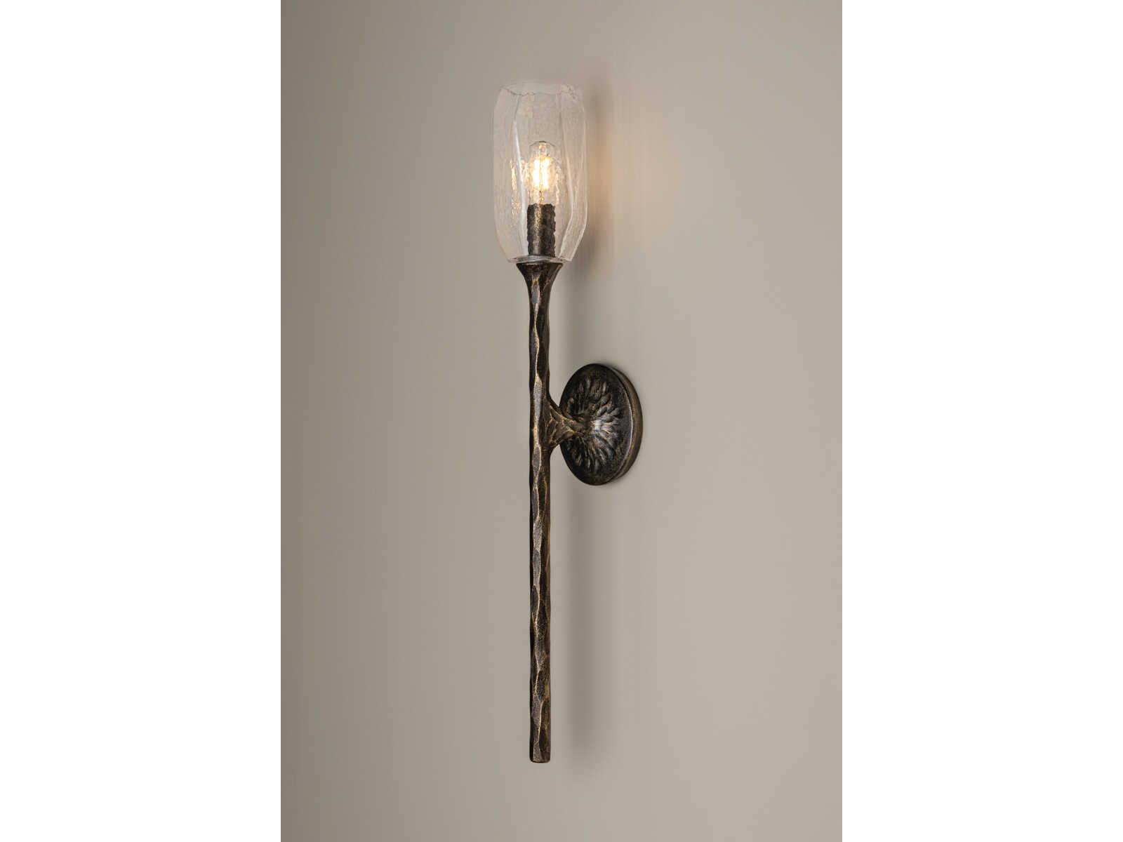 Troy Lighting Lyle 1-Light Black Patina Gold Wall Sconce