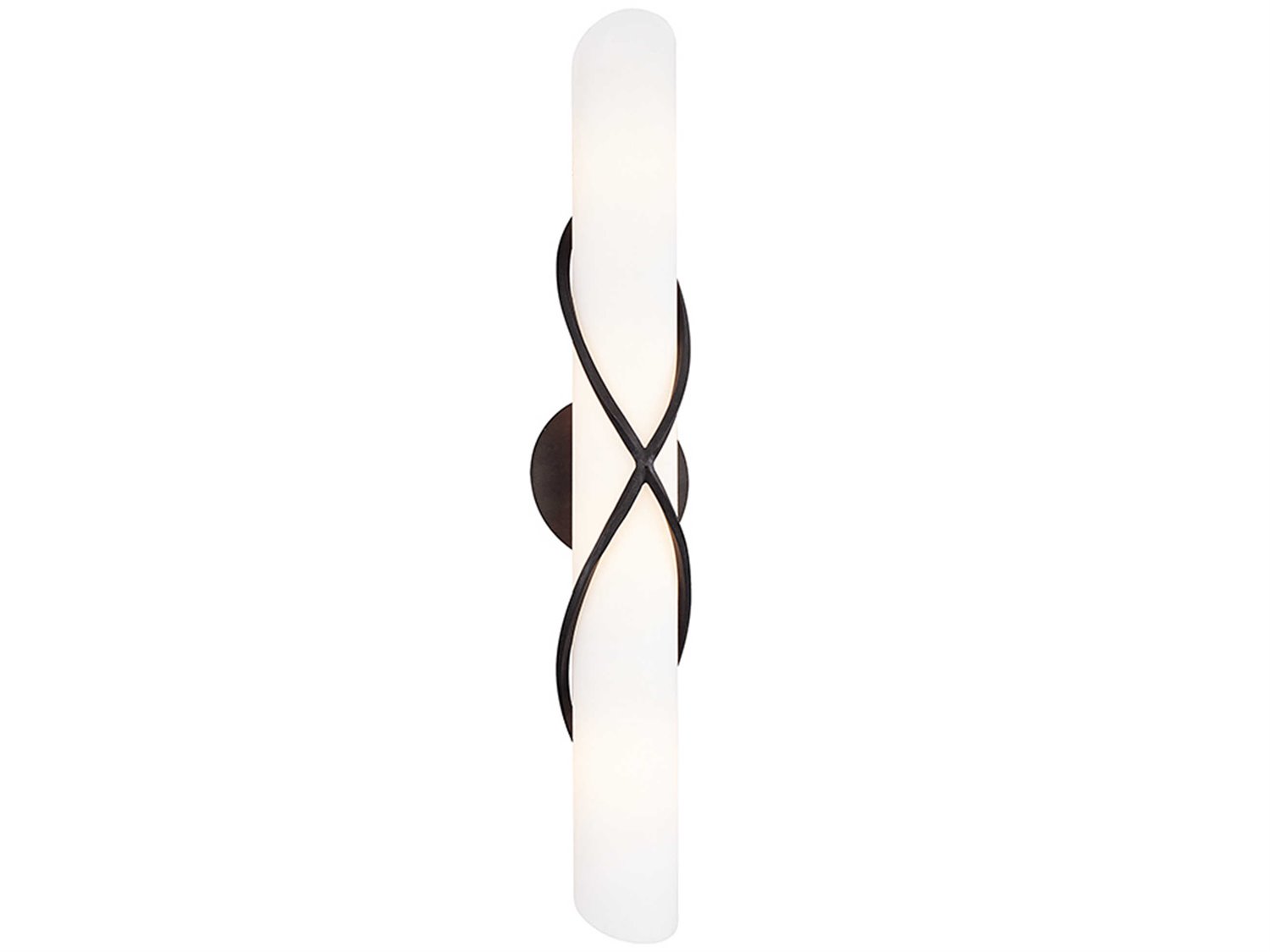 Troy Lighting Roxbury 4-Light Graphite Gray Glass Vanity Light