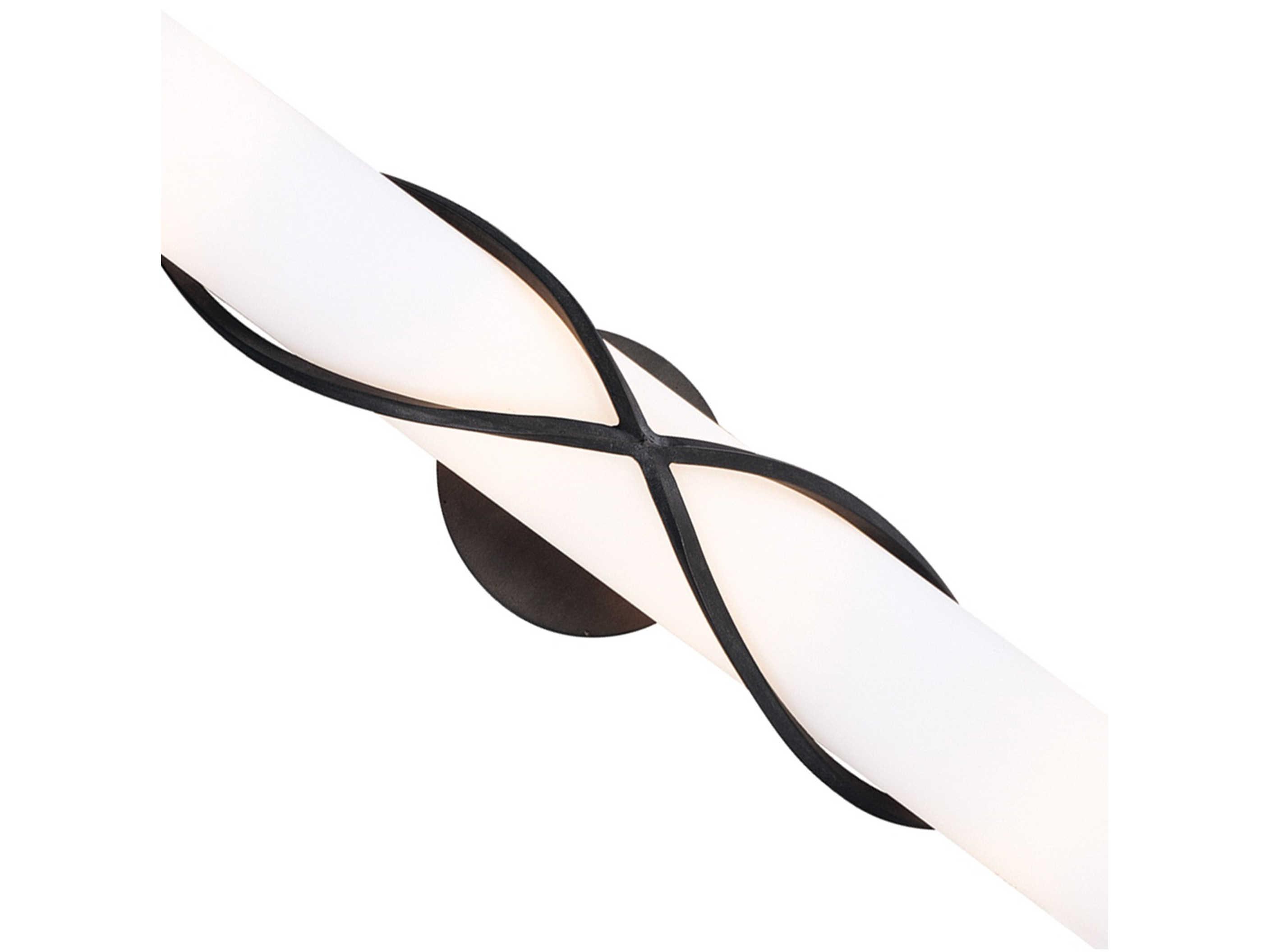 Troy Lighting Roxbury 4-Light Graphite Gray Glass Vanity Light