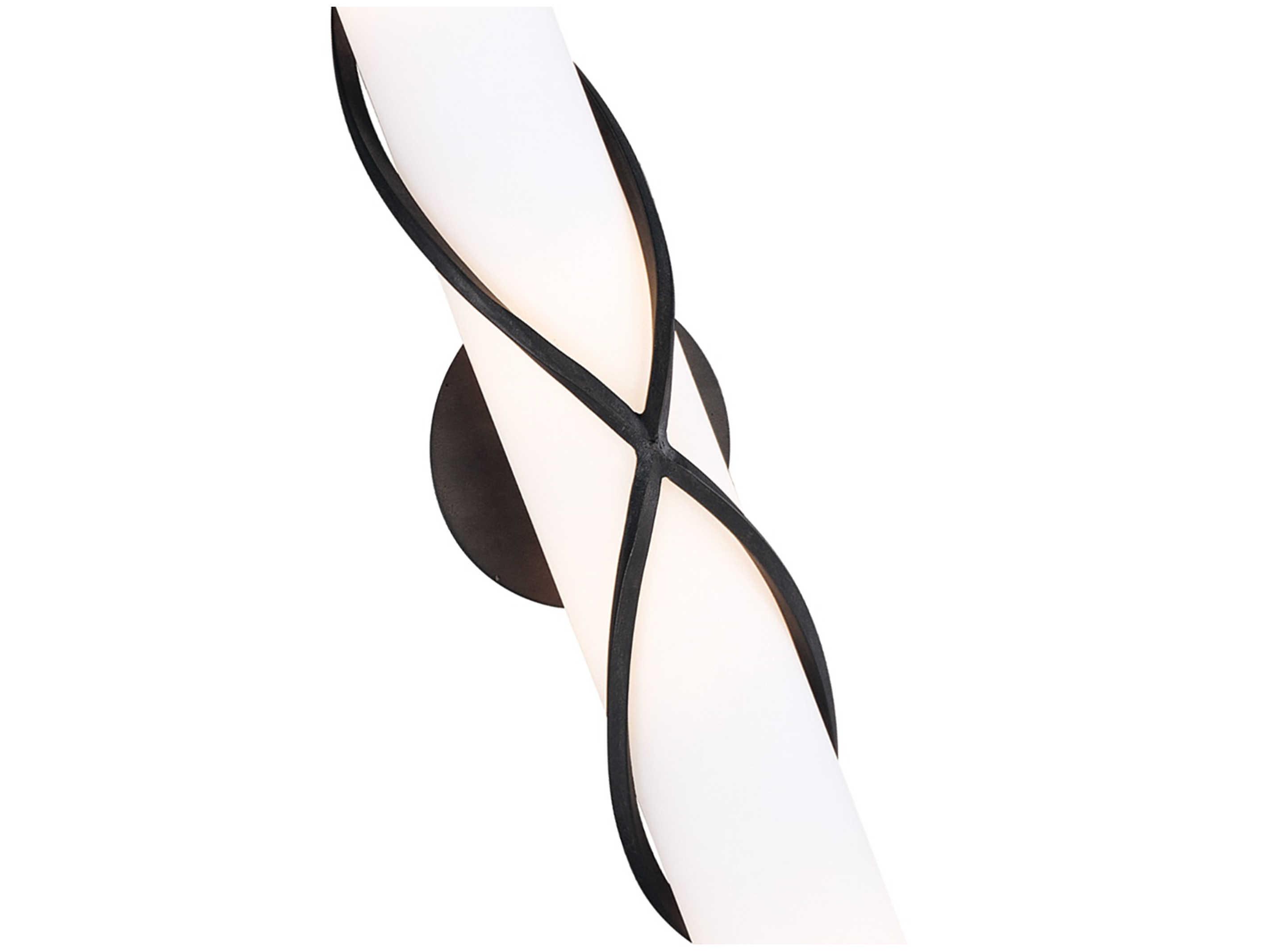 Troy Lighting Roxbury 4-Light Graphite Gray Glass Vanity Light