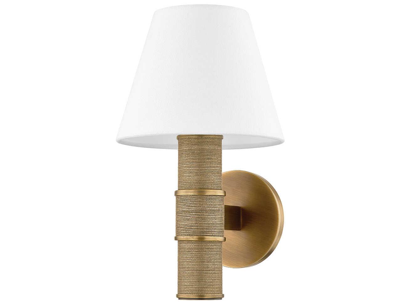 Troy Lighting Denton 1-Light Patina Brass Wall Sconce