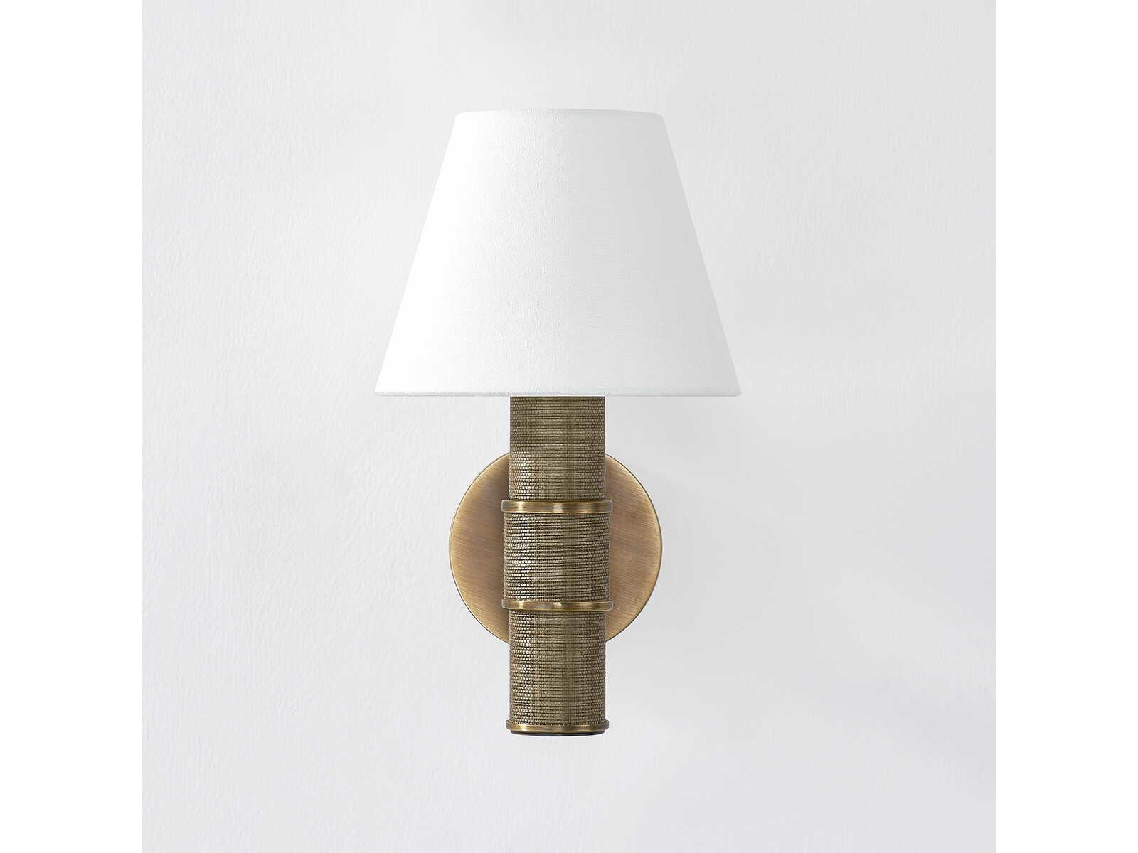 Troy Lighting Denton 1-Light Patina Brass Wall Sconce