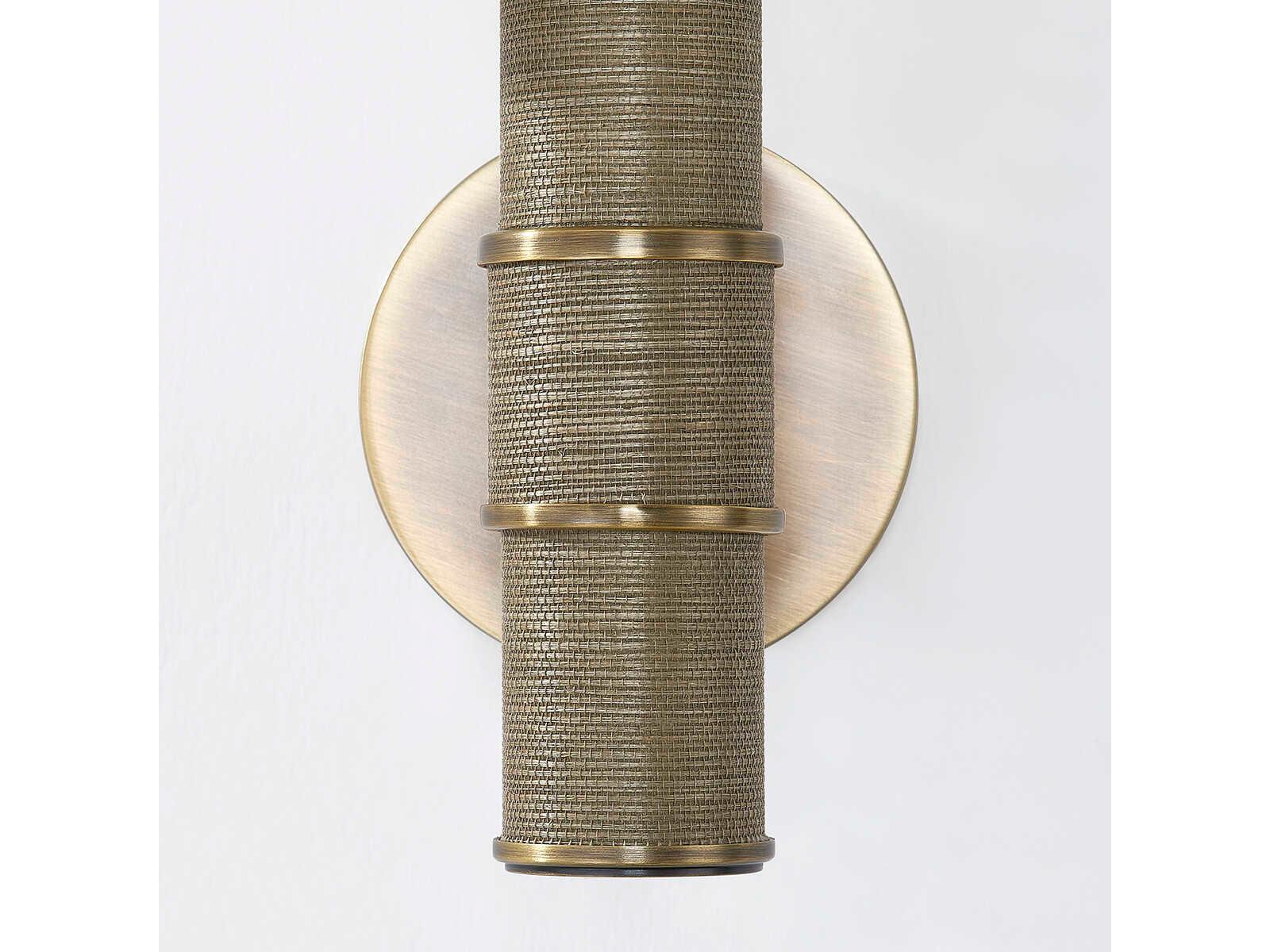 Troy Lighting Denton 1-Light Patina Brass Wall Sconce