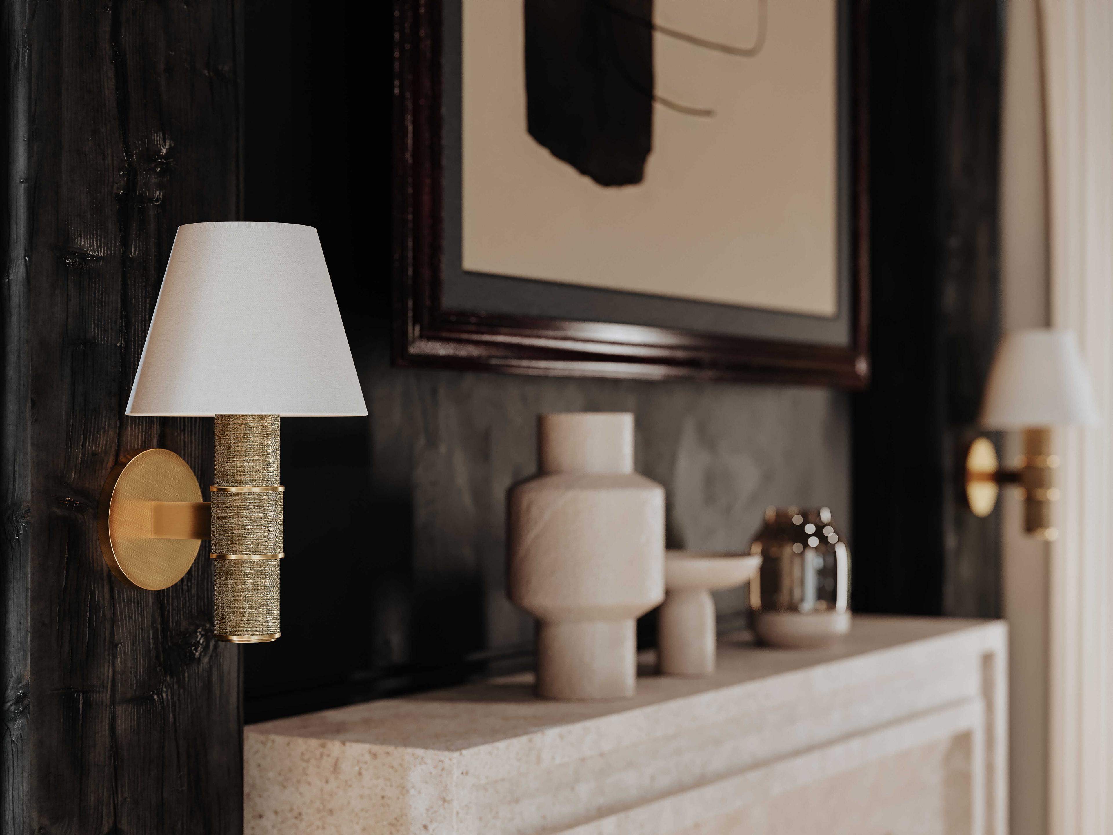 Troy Lighting Denton 1-Light Patina Brass Wall Sconce