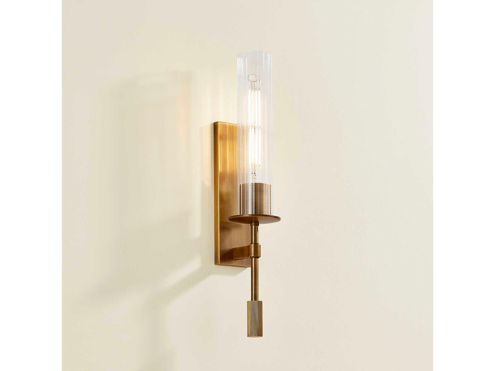 Troy Lighting Elton 1-Light Patina Brass Wall Sconce