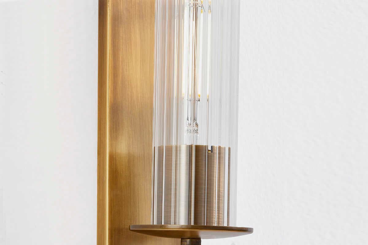 Troy Lighting Elton 1-Light Patina Brass Wall Sconce