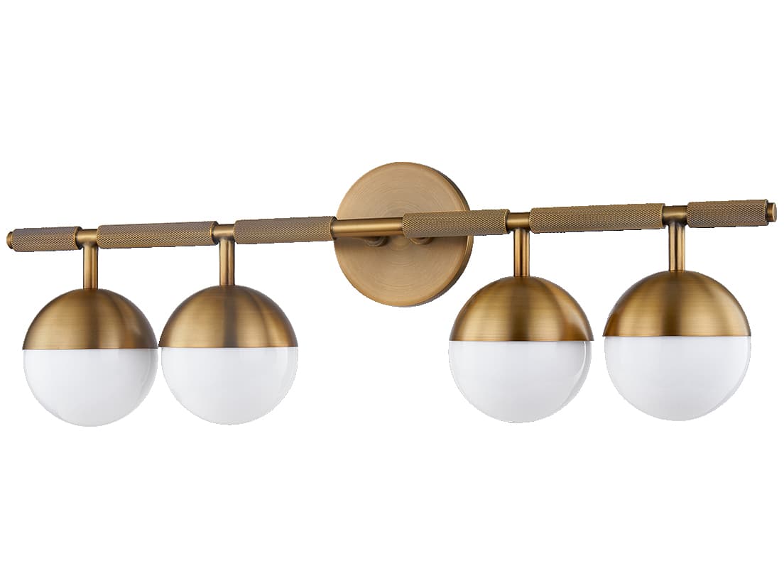 Troy Lighting Enson 4-Light Patina Brass Vanity Light