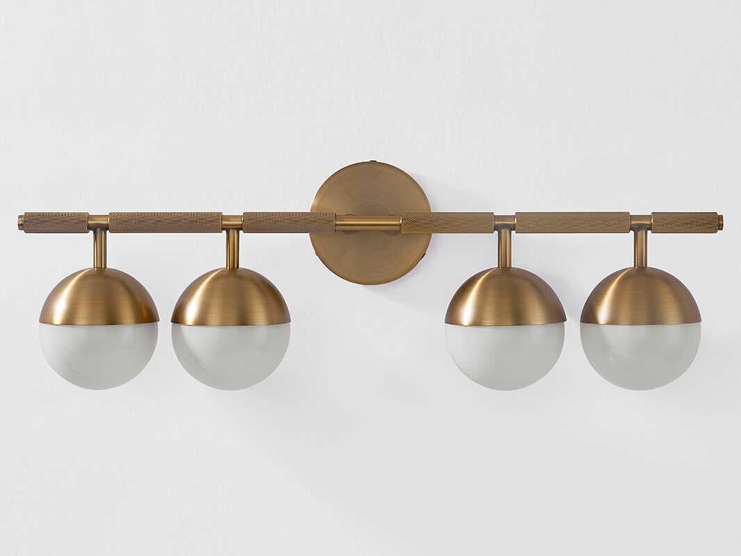 Troy Lighting Enson 4-Light Patina Brass Vanity Light