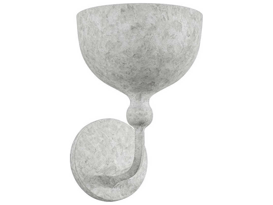 Troy Lighting Paget 1-Light Weathered White Gray Wall Sconce