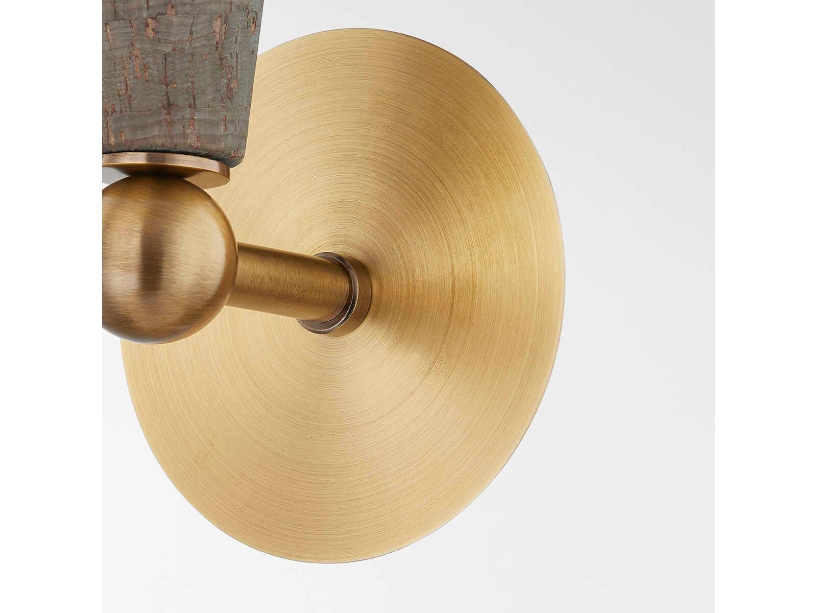 Troy Lighting Dax 1-Light Patina Brass Wall Sconce