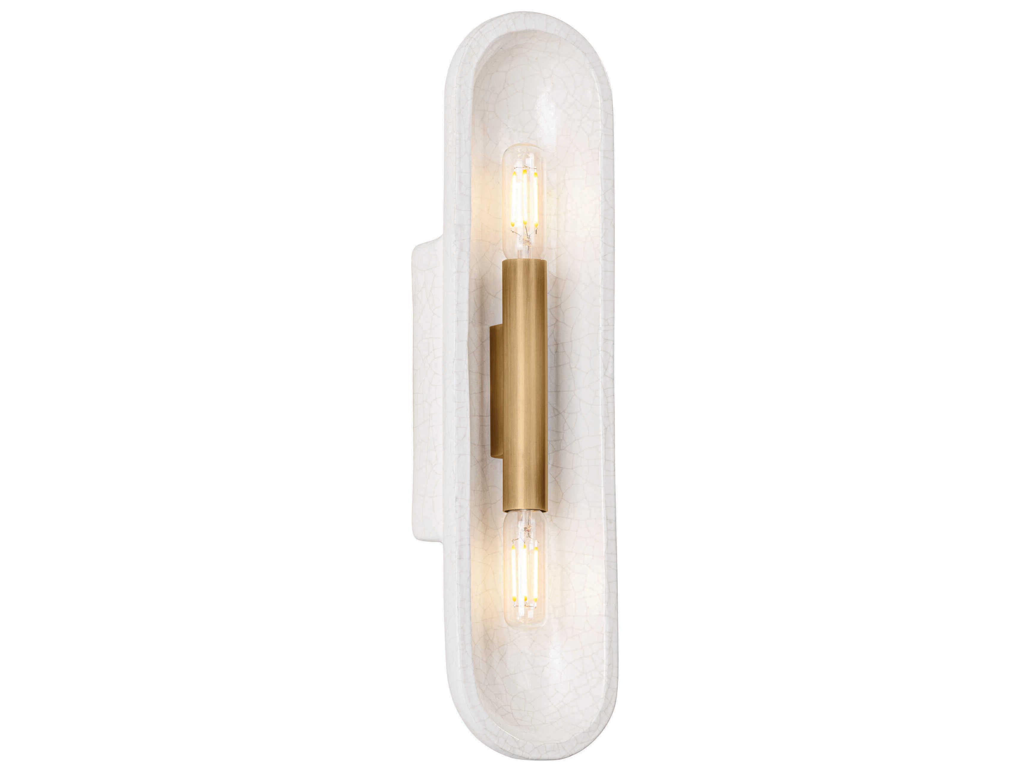 Troy Lighting Lane 2-Light White Wall Sconce