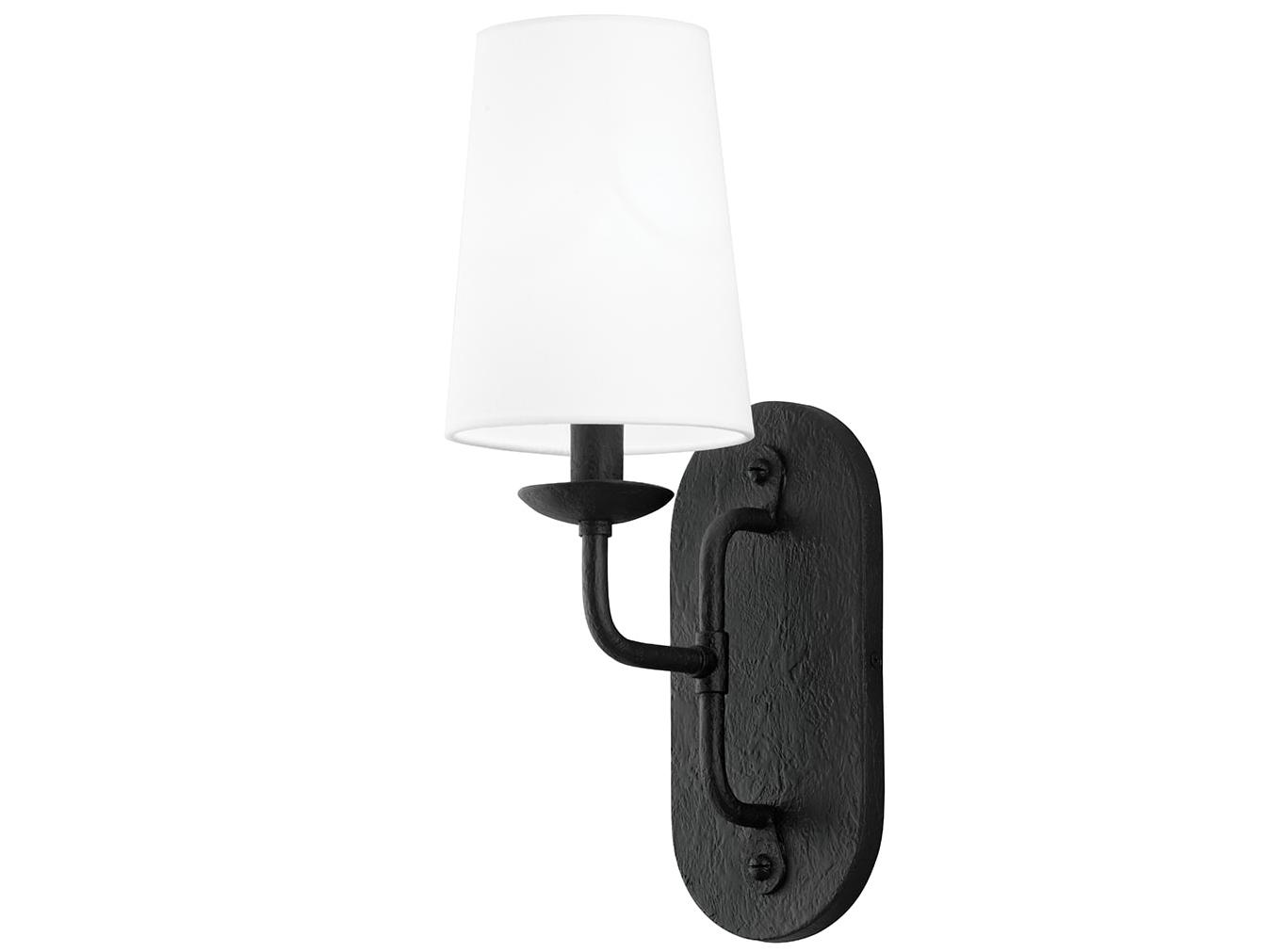 Troy Lighting Moe 1-Light Black Wall Sconce