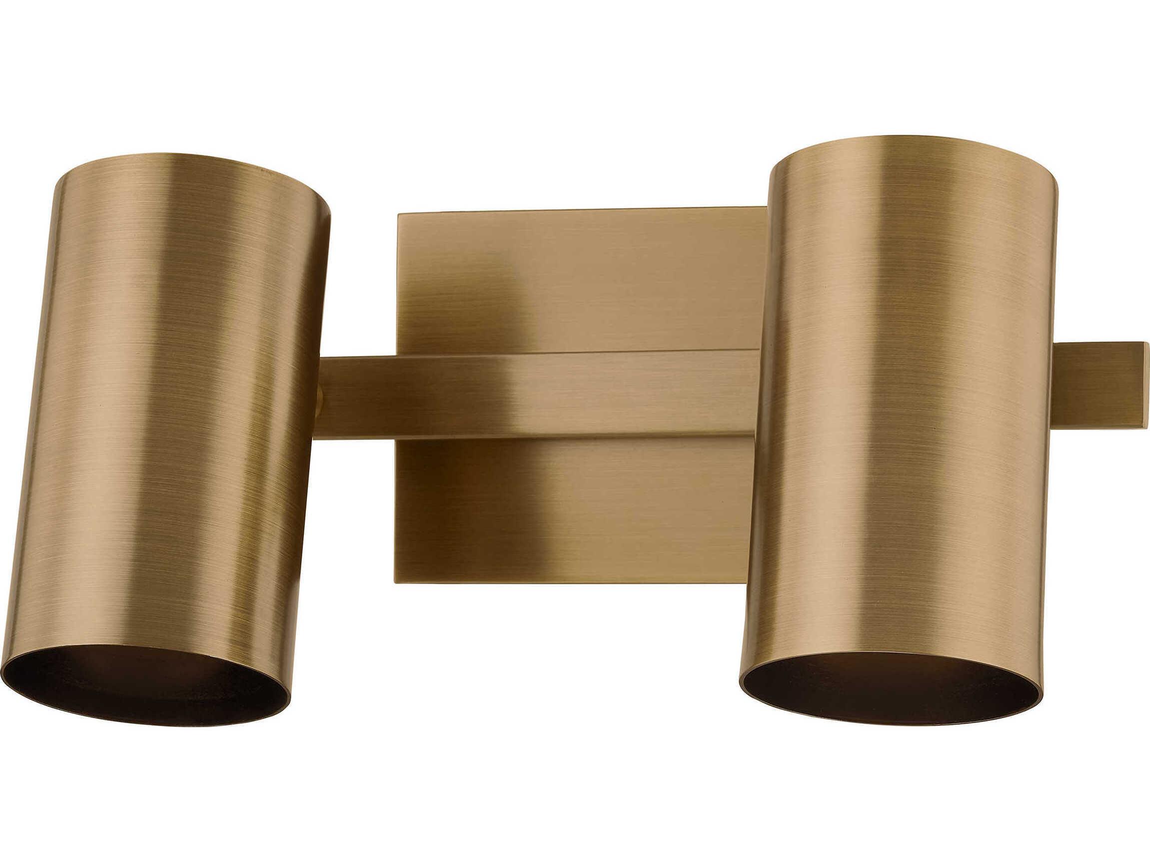 Troy Lighting Rueben 2-Light Patina Brass Vanity Light