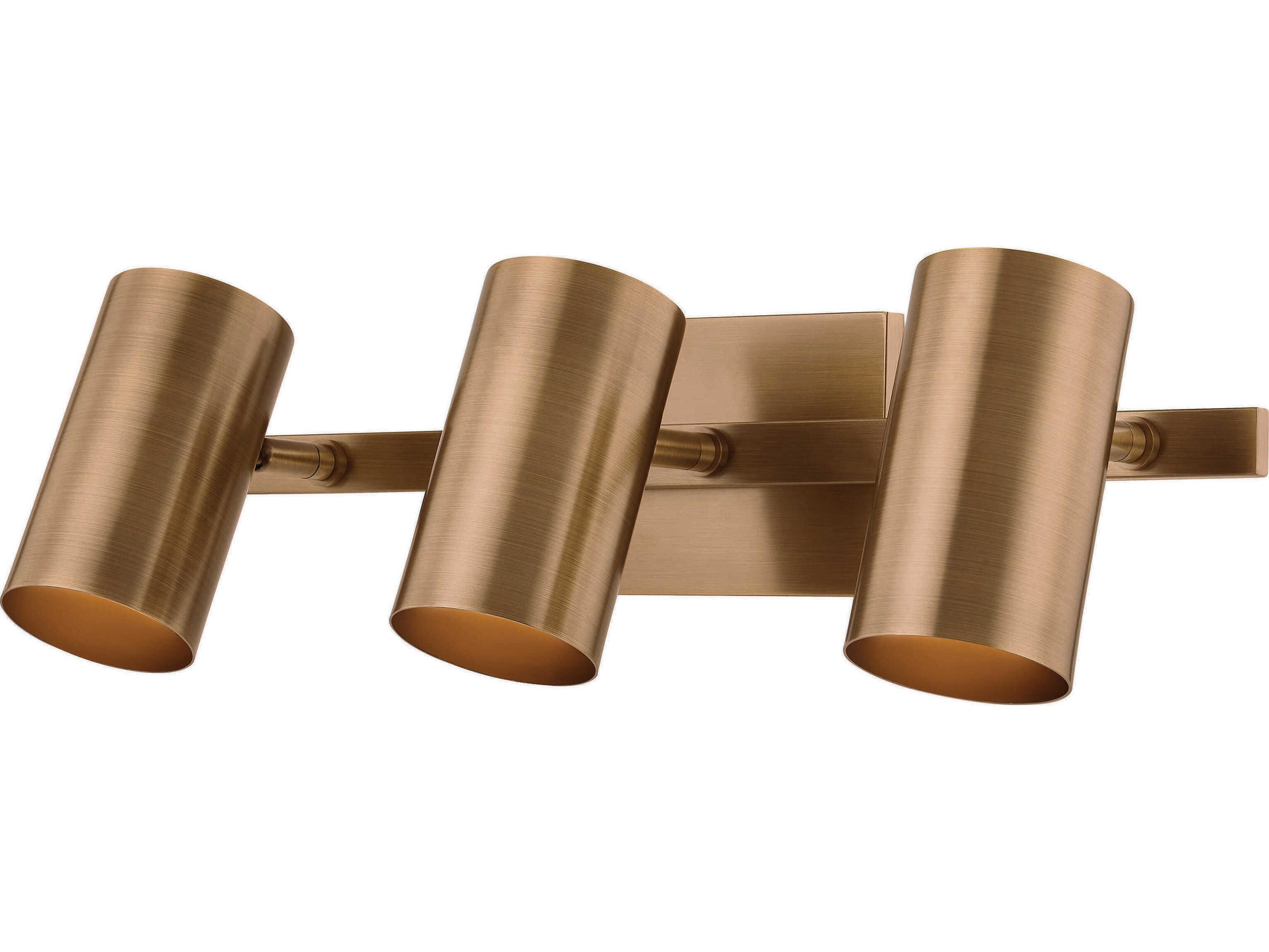Troy Lighting Rueben 3-Light Patina Brass Vanity Light