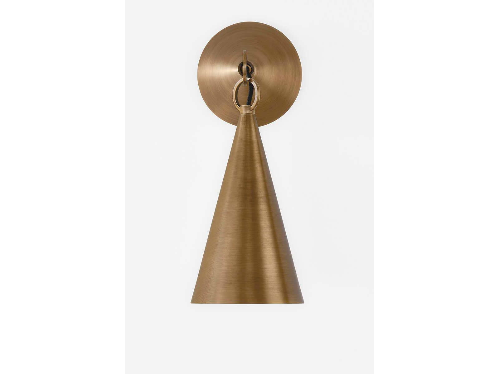 Troy Lighting Midvale 1-Light Patina Brass Wall Sconce