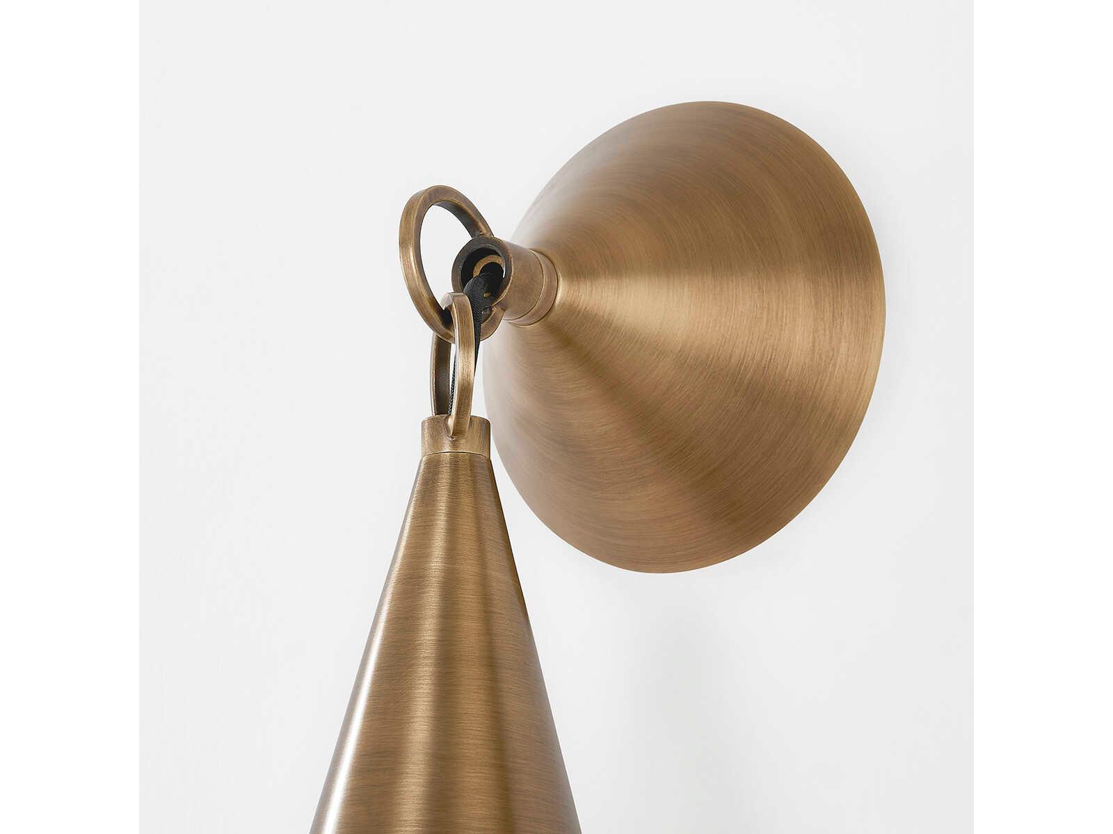 Troy Lighting Midvale 1-Light Patina Brass Wall Sconce