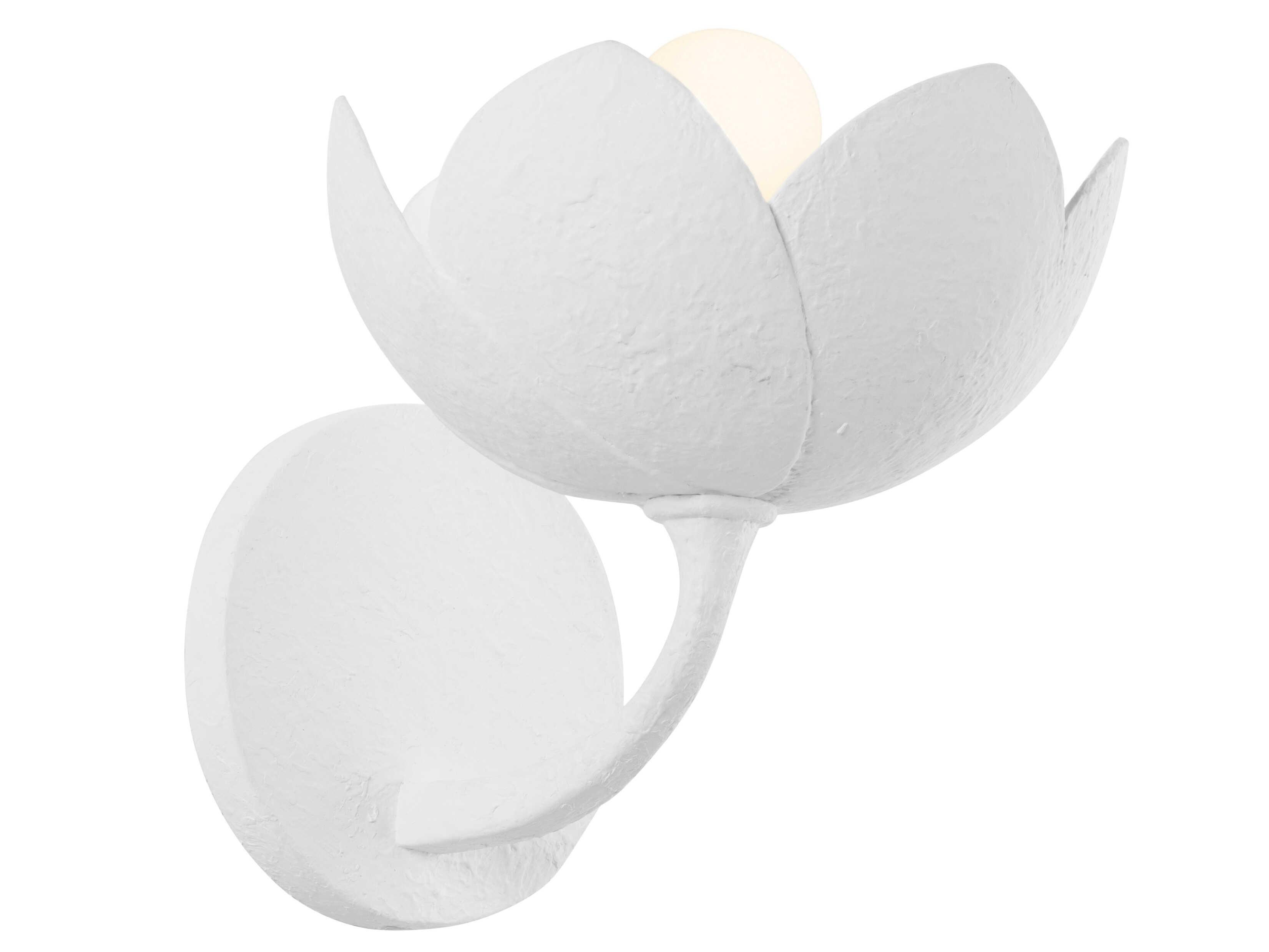 Troy Lighting Arcata 1-Light Gesso White Wall Sconce