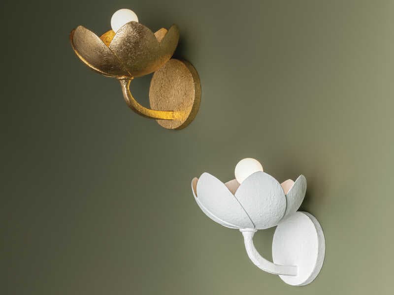 Troy Lighting Arcata 1-Light Gesso White Wall Sconce