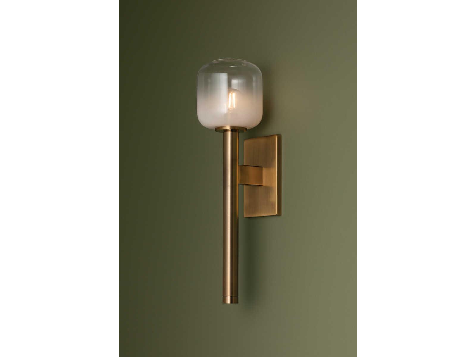 Troy Lighting Axton 1-Light Patina Brass Wall Sconce