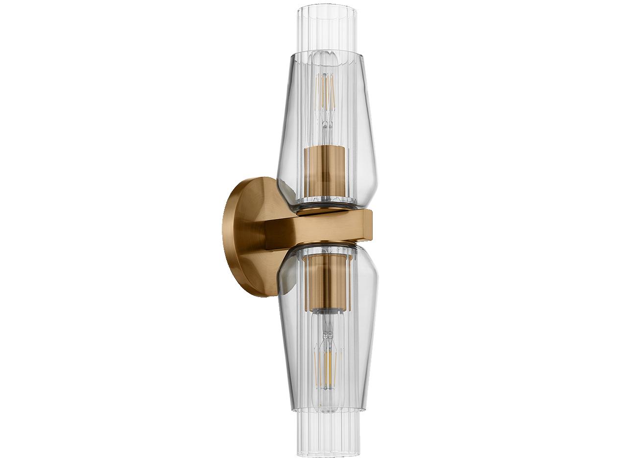 Troy Lighting Rex 2-Light Patina Brass Wall Sconce