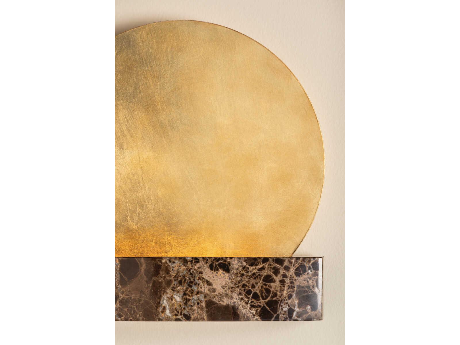 Troy Lighting Rune 1-Light Vintage Gold Leaf Wall Sconce