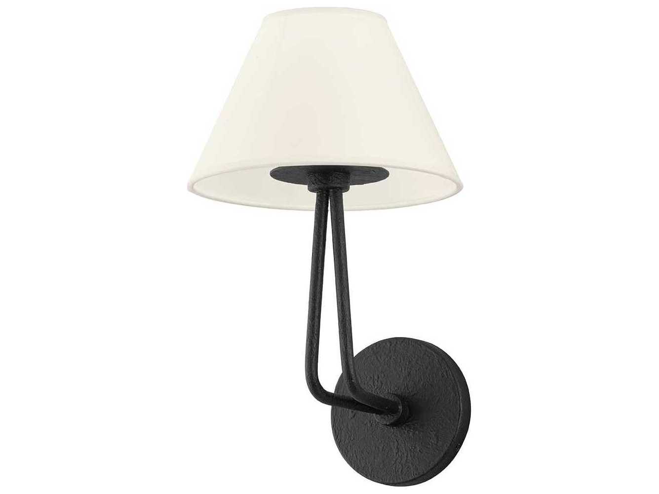Troy Lighting Ozias 1-Light Black Wall Sconce