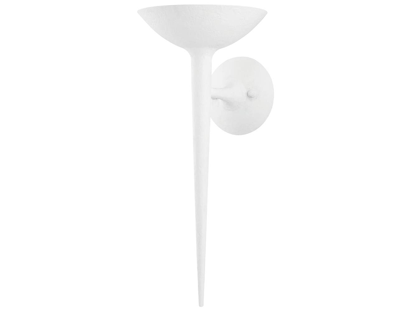 Troy Lighting Cecilia 1-Light White Wall Sconce