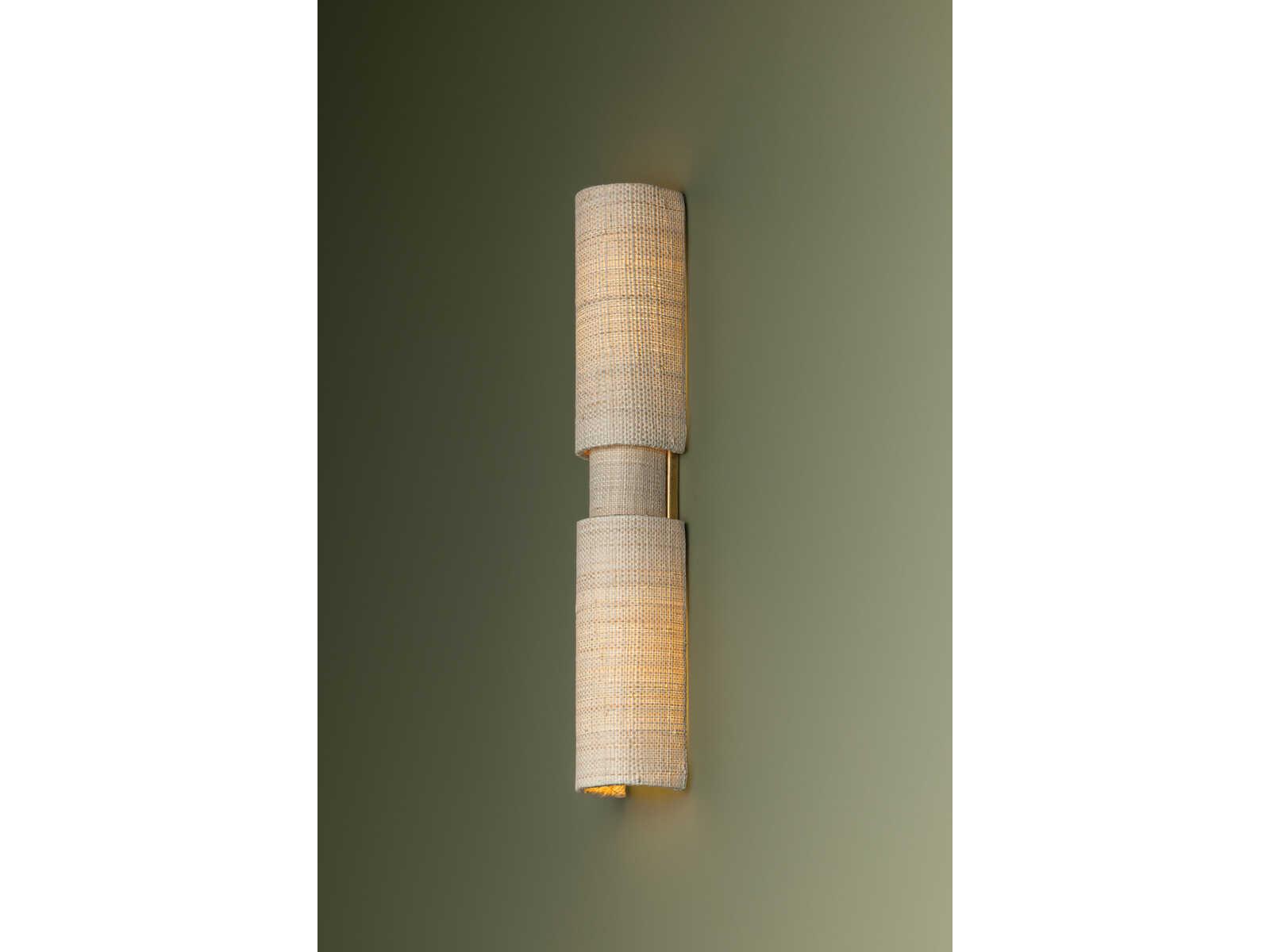 Troy Lighting Ashton 2-Light Vintage Gold Leaf Wall Sconce