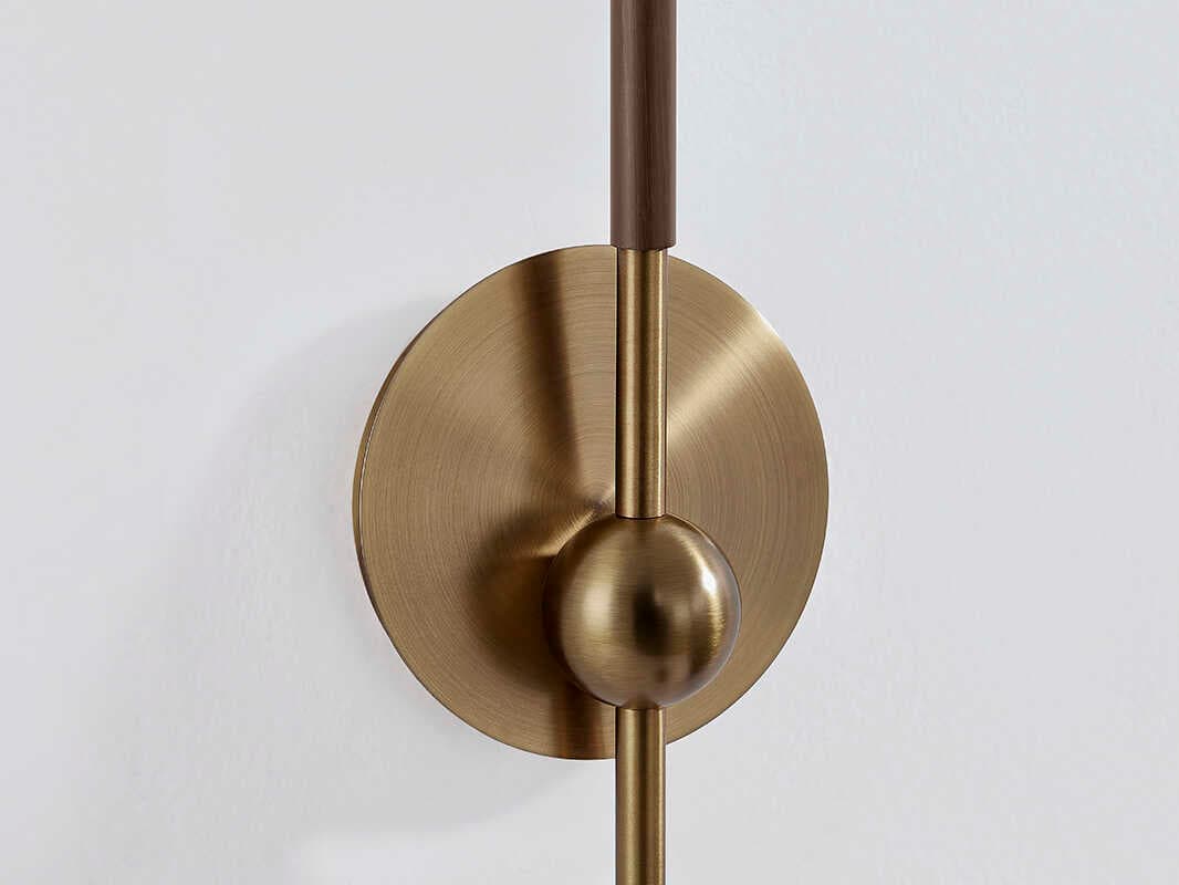 Troy Lighting Obie 1-Light Patina Brass Bronze Wall Sconce