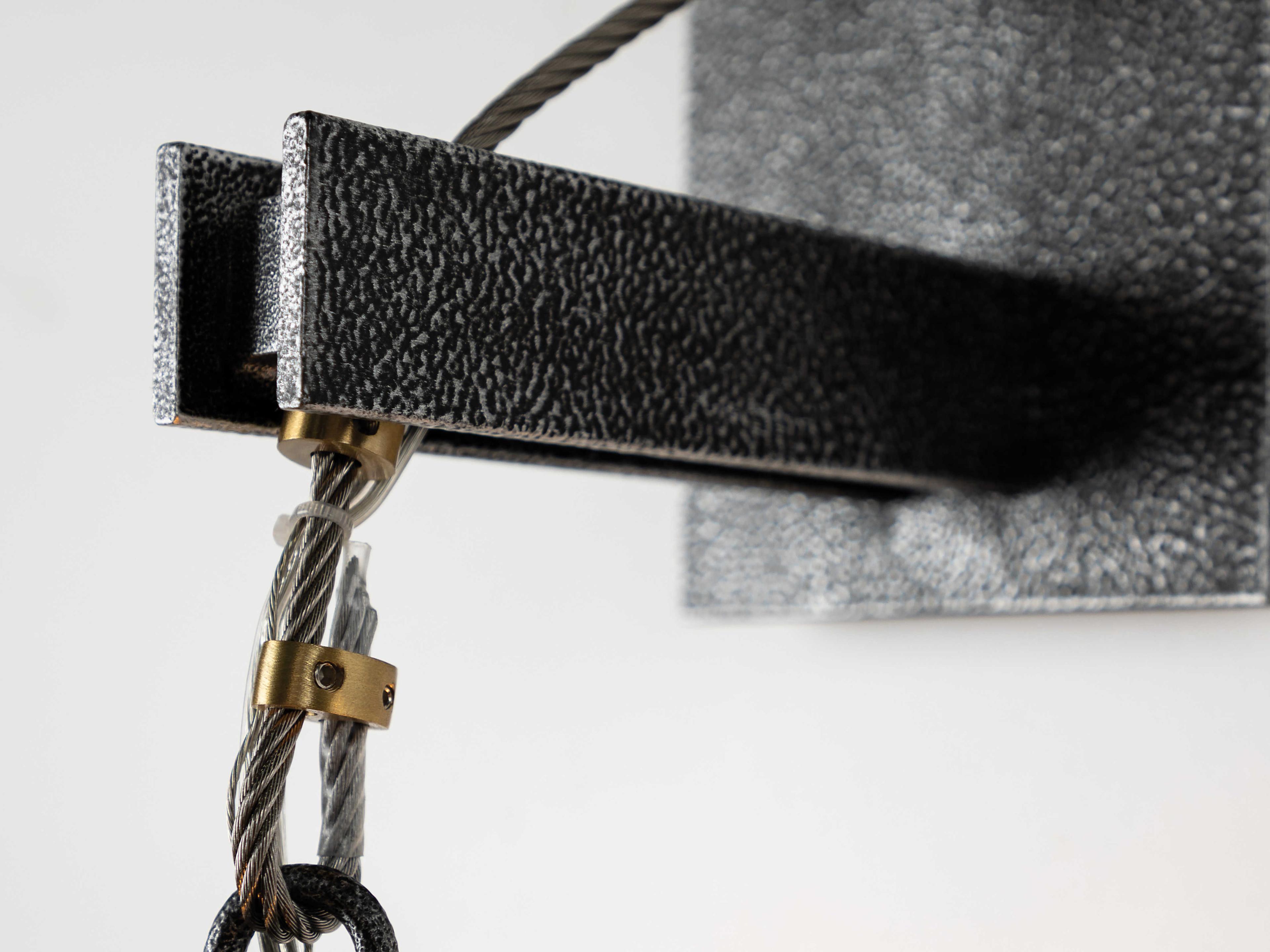 Troy Lighting Menlo Park 1-Light Old Silver Glass Wall Sconce