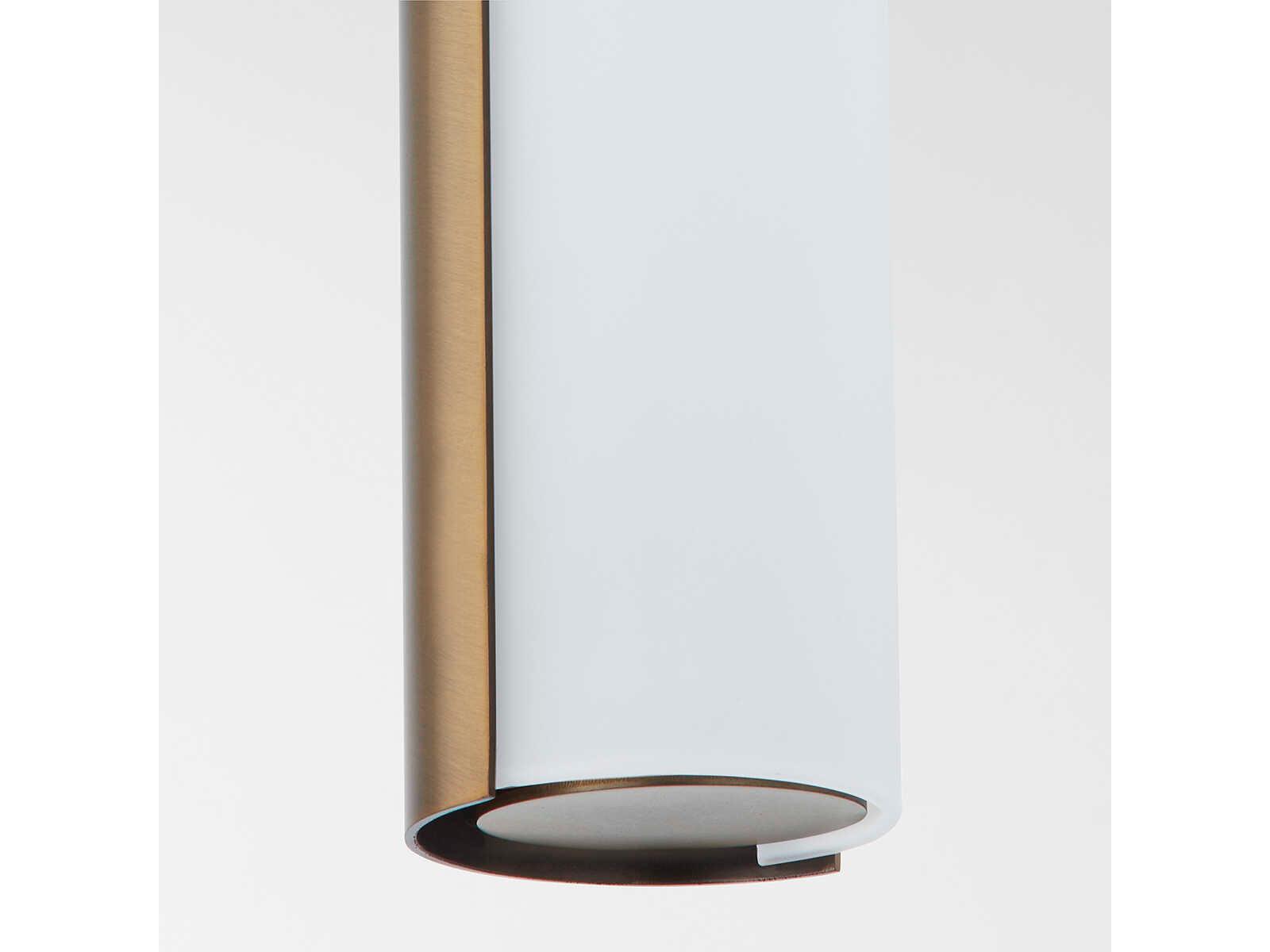 Troy Lighting Titus 1-Light Patina Brass Glass LED Wall Sconce