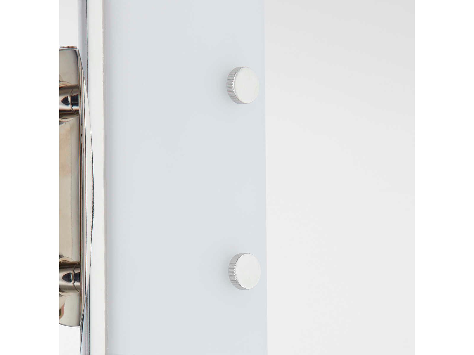 Troy Lighting Titus 1-Light Polished Nickel Glass LED Wall Sconce