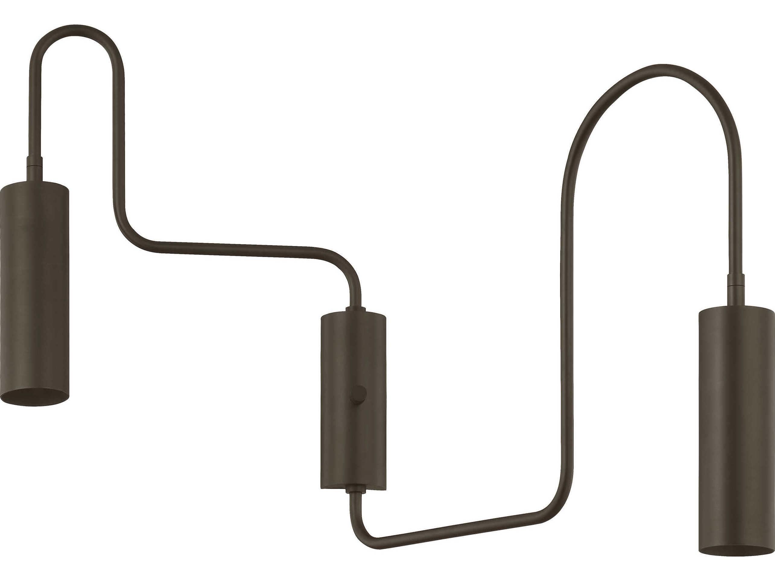 Troy Lighting Lark 2-Light Bronze Swing Wall Sconce