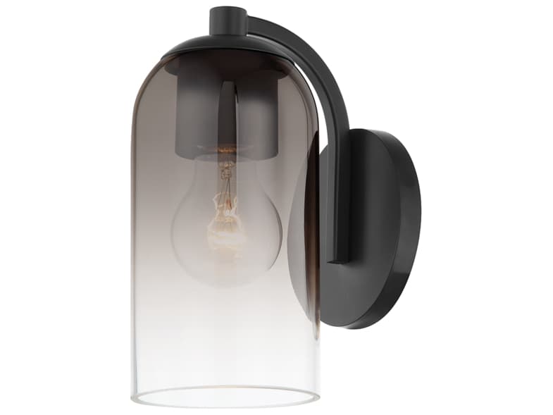 Troy Lighting Maverick 1-Light Soft Black Glass Wall Sconce