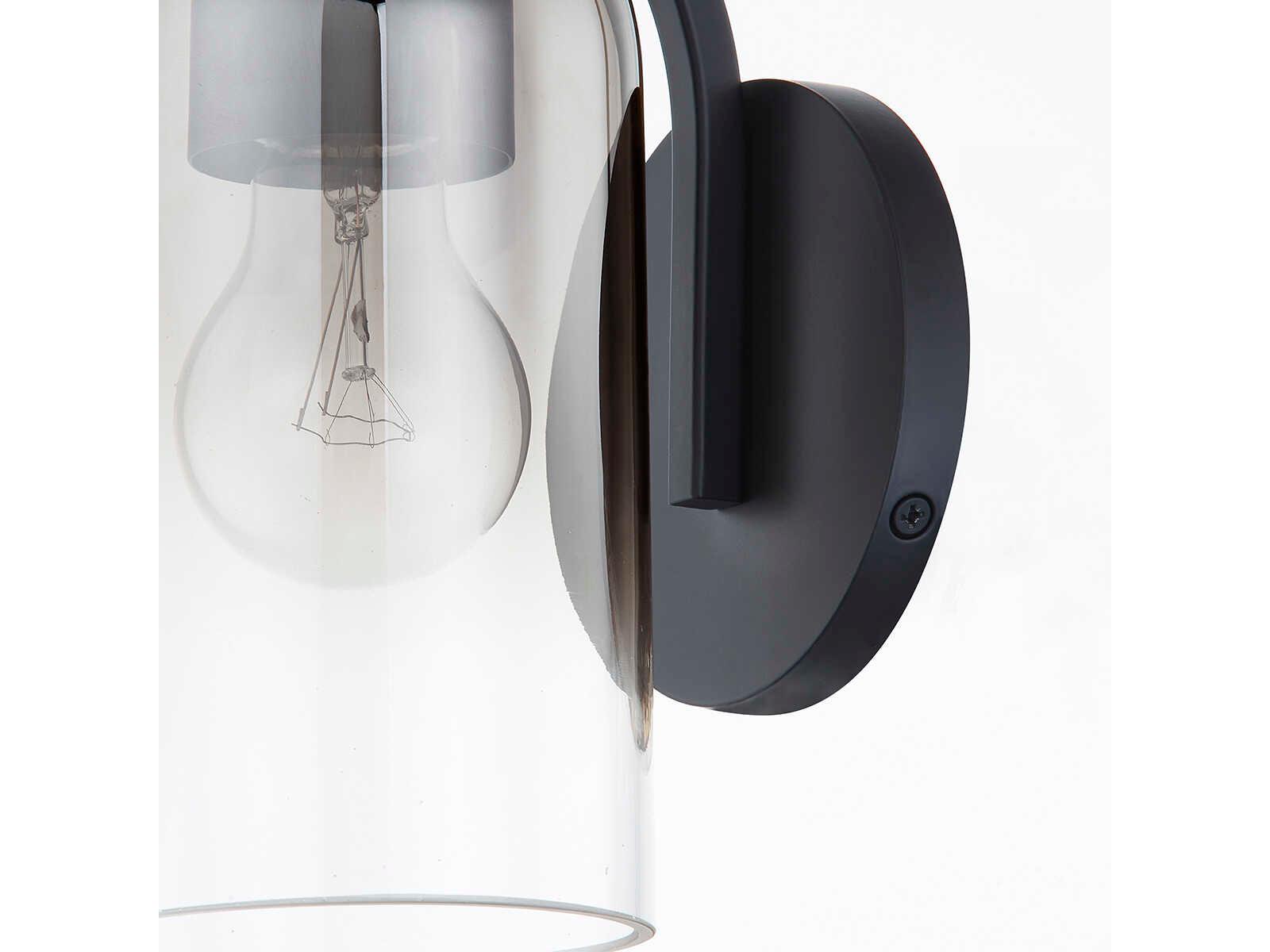 Troy Lighting Maverick 1-Light Soft Black Glass Wall Sconce