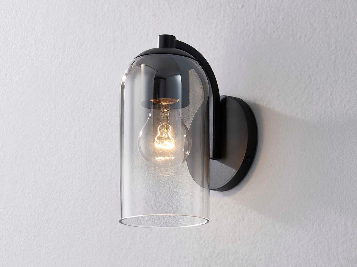 Troy Lighting Maverick 1-Light Soft Black Glass Wall Sconce