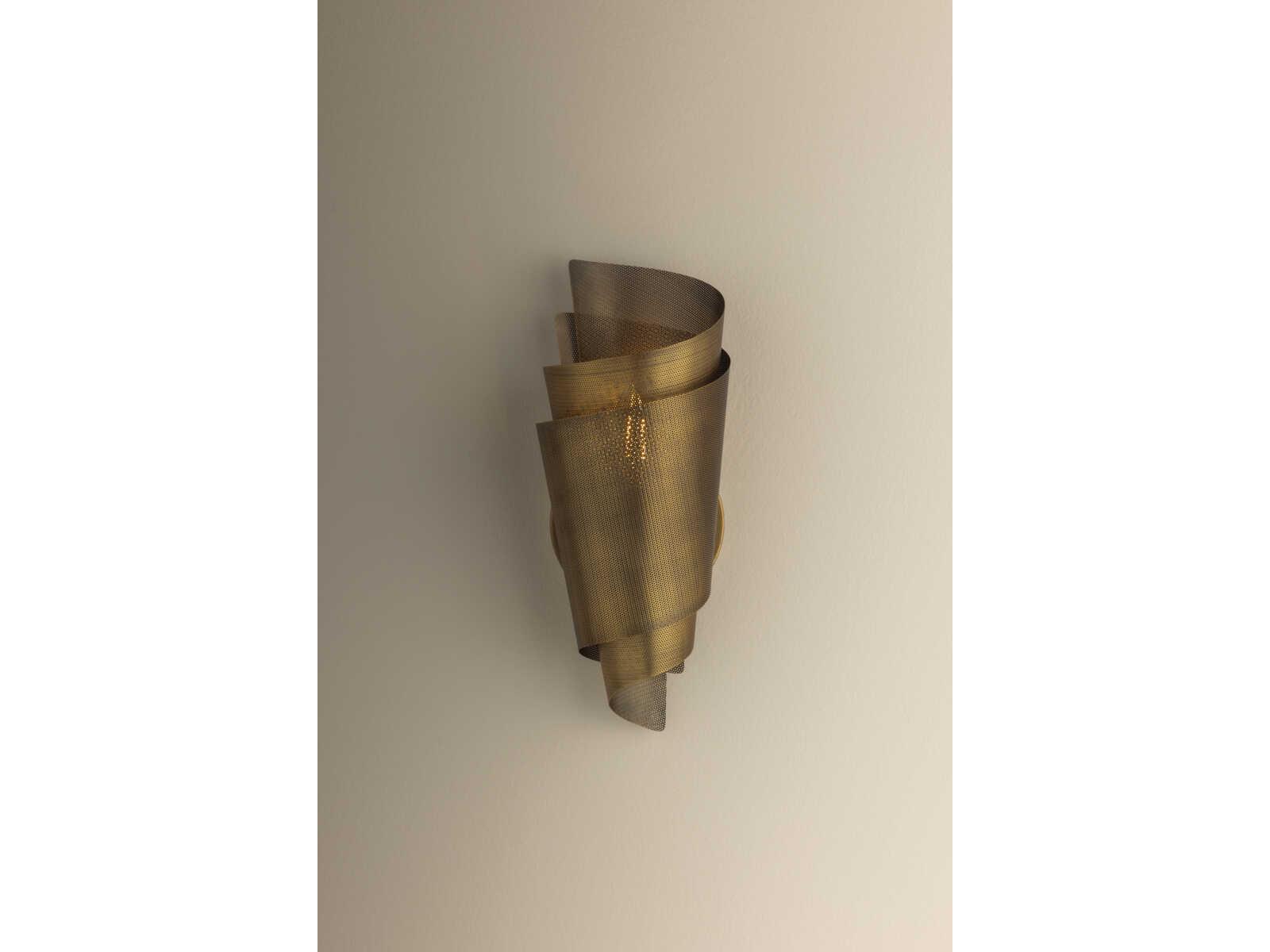 Troy Lighting Blaisdell 1-Light Patina Brass Wall Sconce