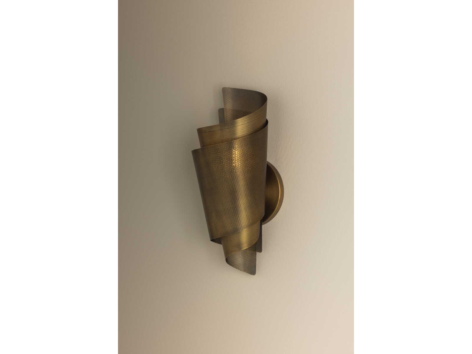 Troy Lighting Blaisdell 1-Light Patina Brass Wall Sconce